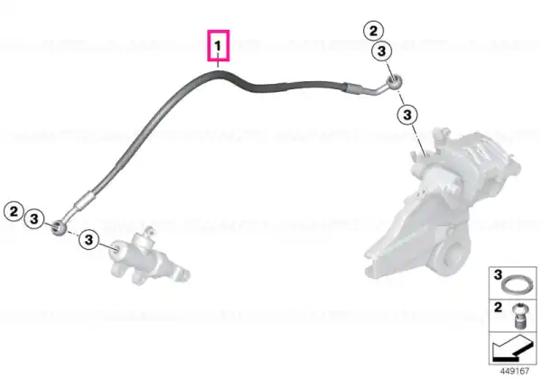 Reducere de preț Furtun frână spate - BMW Motorrad