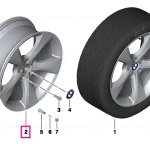 Disk wheel light-alloy 'Midnight Chrome' 10JX21    ET:41 - BMW Ofertă de sezon