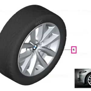Set roți complete de vară - V-Spoke 331 cu anvelopa Goodyear Excellence ROF - 245/40R19 98Y XL - BMW Seria 5 F11 Bestseller