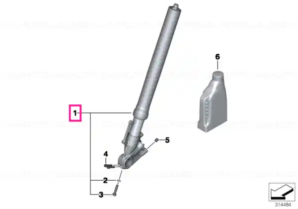 Fork leg left - BMW Motorrad Reduceri