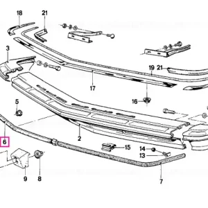 Reducere Rubber strip front center - BMW