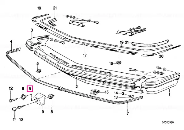 Reducere Rubber strip front center - BMW