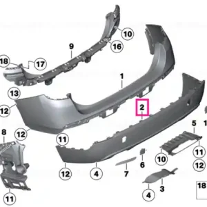 Reduceri Panou ornament bara spate jos - BMW