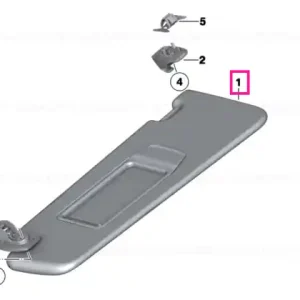Sun visor, right ANTHRAZIT - BMW Reducere specială