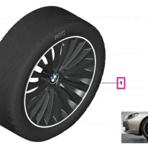 Transport gratuit Set roți complete de vară - Multi Spoke 410 (bright turned) cu anvelopa Dunlop SP Sport Maxx GT ROF - 245/35R20 95Y XL FA / 275/30R20 97Y XL RA - BMW Seria 5/6 F10/F11/F12/F13/F06