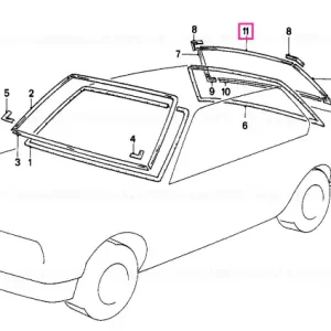 Chilipir Moulding upper SCHWARZ - BMW