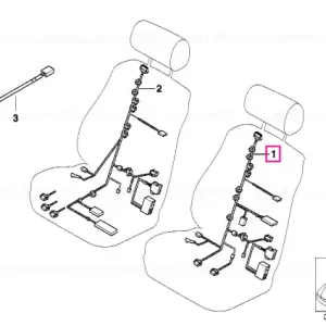 Wiring set seat left - BMW Cel mai vândut