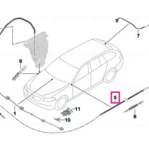 Furtun ștergător spate - BMW Discount