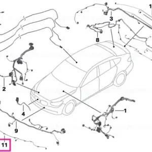 Reducere extra Wiring set PDC, front - BMW