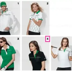 Ladies Basic Polo, black GOLF 11,M - BMW Chilipir