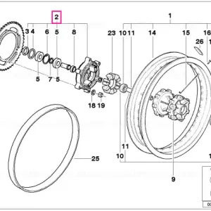 Support sprocket - BMW Motorrad Calitate înaltă