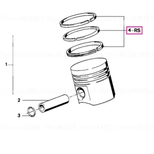 Kit reparație segmenți piston 79,950MM 79,950MM("0") - BMW Ieftin