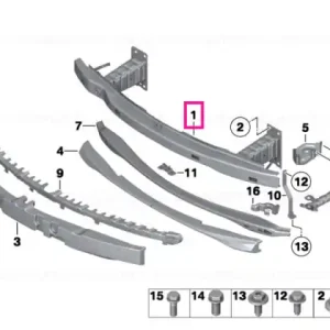 Ieftin Carrier, bumper front - BMW