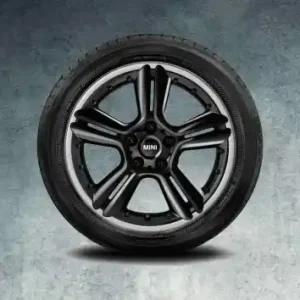 Janta aliaj usor - 5 Star Double Spoke R127 - Negru (Black) - 7,5Jx18 ET:52 - Mini Countryman R60, Paceman R61 Ofertă limitată