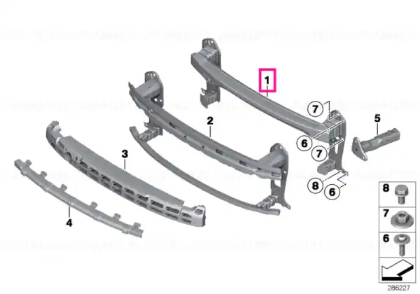 Cumpărături sigure Carrier, bumper front - BMW - Mini