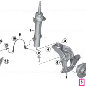 Nu rata Wheel hub with bearing, front - BMW - Mini