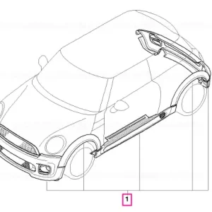 Aerodynamic package primed PDC - BMW - Mini Ieftin