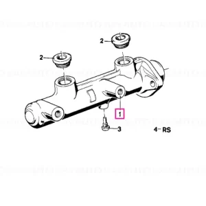 Plată sigură Cilindru principal frână 22,20MM ATE - BMW