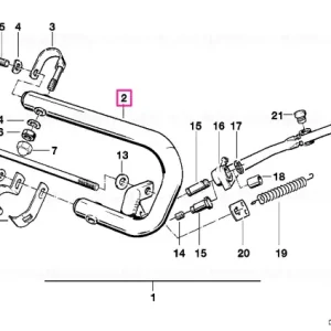 Safety bar, right SCHWARZ - BMW Motorrad Noutate