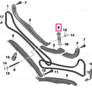 Ofertă specială Chain tensioner, left - BMW Motorrad