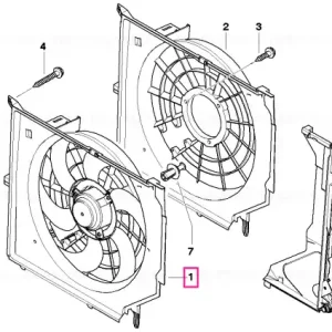 Ultima șansă Carcasă ventilator cu ventilator 600W - BMW