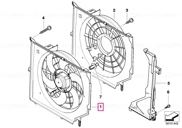 Ultima șansă Carcasă ventilator cu ventilator 600W - BMW