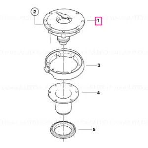 Filler cap WEIßALU-MET. - BMW Motorrad Bestseller