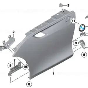 Consolă panou lateral, spate dreapta 2 - BMW Ofertă