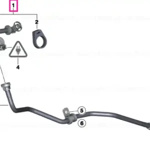 Expediere rapidă Fuel tank ventilation valve with pipe - BMW