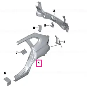 Reducere extra Left rear side panel - BMW