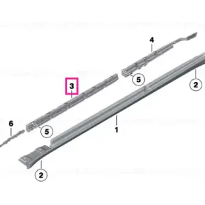 Livrare expres Retaining strip, sill, front right - BMW