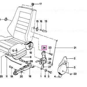 Ultima șansă Arc pneumatic reglaj spătar GESCHL.AUGE GESCHL. AUGE - BMW