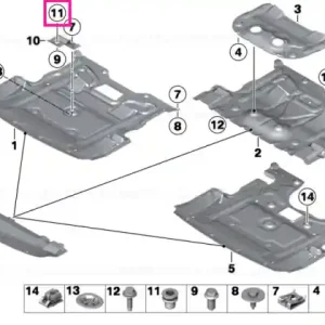 Livrare gratuită Niț ochi plat M8 DMAX=17MM - BMW