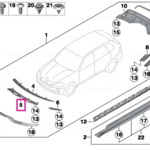 Carrier, middle front ERSATZ - BMW Ofertă