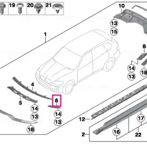 Carrier, left front ERSATZ - BMW Mai ieftin