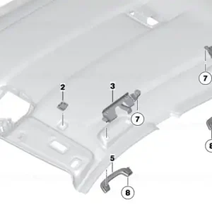 Retur gratuit Handle rear right EVERESTGRAU - BMW