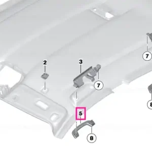 Plată sigură Grab handle, front EVERESTGRAU - BMW