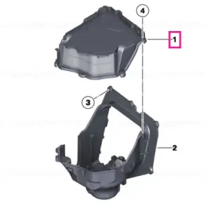 Livrare rapidă Carcasă capac filtru grosier - BMW