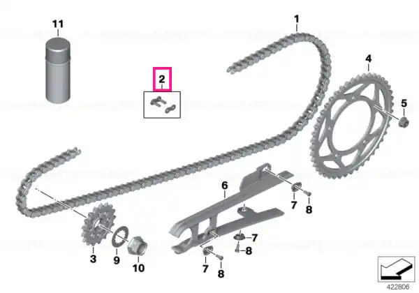 Transport gratuit Chain lock - BMW Motorrad
