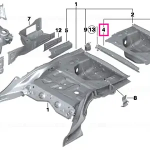 Cel mai bun preț Cross member, trunk floor rear - BMW