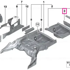 Cel mai vândut End piece, luggage-compartment floor - BMW