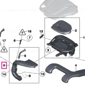 Disponibil imediat Tub aer filtrat - BMW