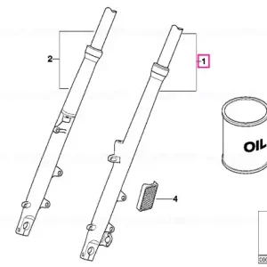 Fork leg left - BMW Motorrad Expediere rapidă
