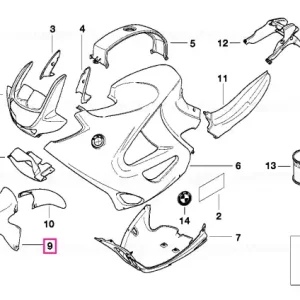 Calitate înaltă Front mudguard GRAPHIT-MET. - BMW Motorrad