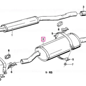 Popular Rear silencer - BMW