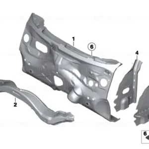 Reinforcement column A inside left - BMW - Mini Retur ușor