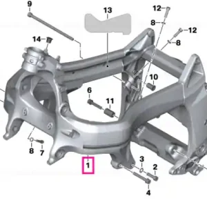 Main frame ASPHALT-GREY - BMW Motorrad Ofertă limitată