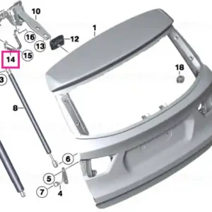 Ultima șansă Earth strap, hinge/trunk lid - BMW