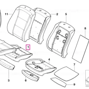 Plată securizată Seat upholstery - BMW