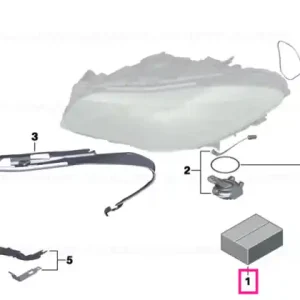 Kit reparație suport, far, stânga - BMW Retur ușor